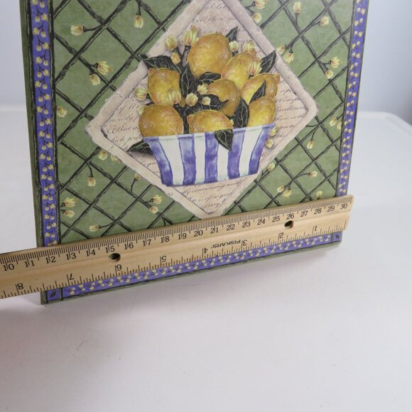 Green w Lemons Purse with stationary inside (NEW but not original items inside) - Picture 8 of 14